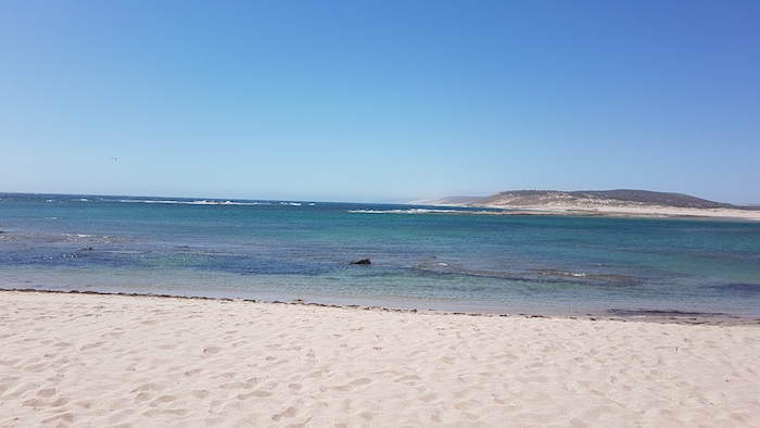 Chinaman Beach at the mouth of the Murchison River.