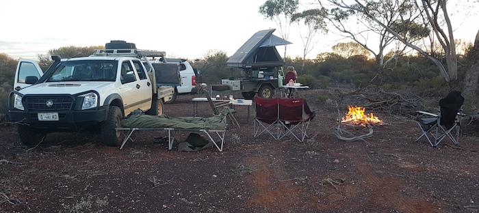 Our camp near Curara Rockhole.