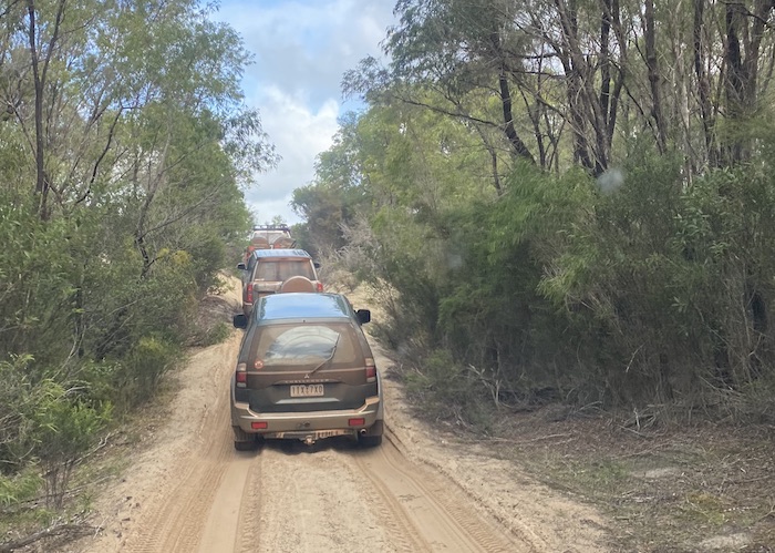 On the track into Yeagarup.