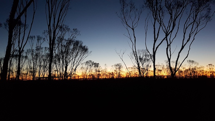 Sunset at our camp.