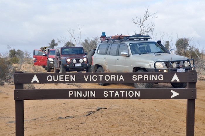 At Angus Corner. The freshness of the sign belies the remoteness of the location.