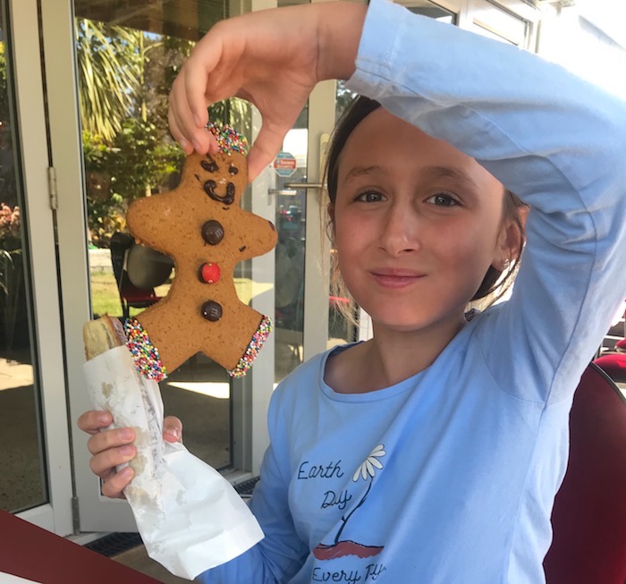 Imogen and the Gingerbread Man.