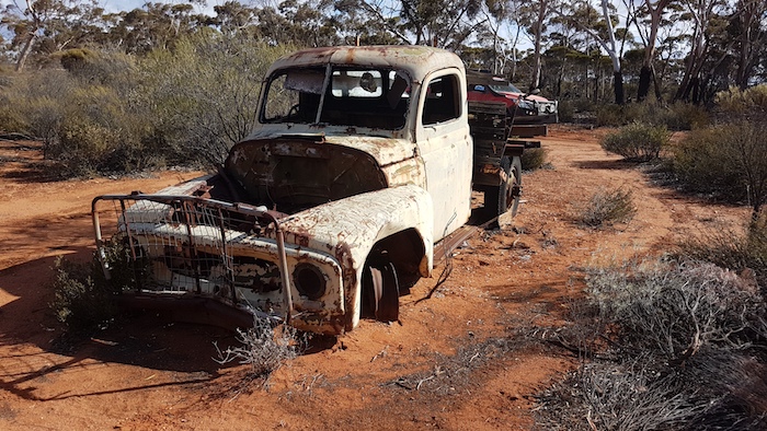 International pickup truck just north of Cundeelee.