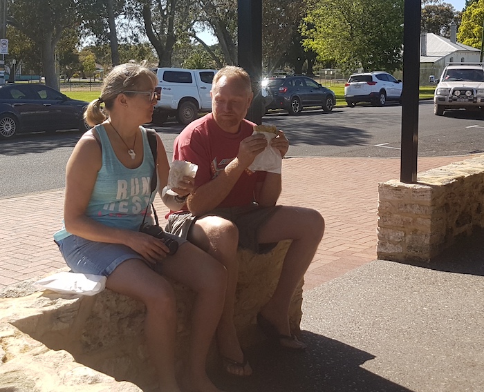 Jane and Brad at Harvey Bakery.