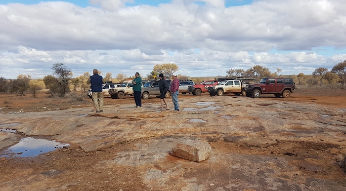 Steve, Santokh, Andrew and Tim at Surprise Granite Rockhole.
