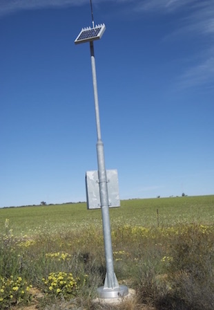 Transmitter mast.