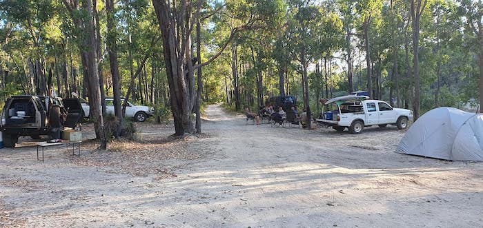 Our camp at Jarrahwood Pool.