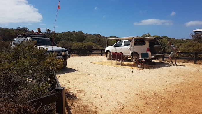 Aaron and Greg at the Milligan Island Camping Node