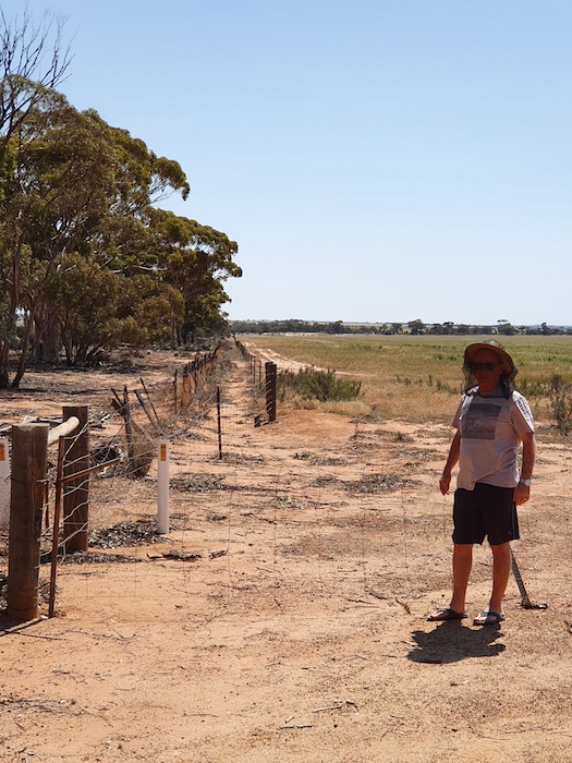 Jeff at the No.1 Rabbit Proof Fence.