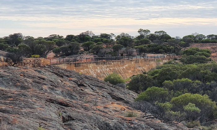 The government dam at Cardunia Rocks.