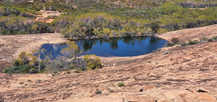 Cave Hill reservoir.