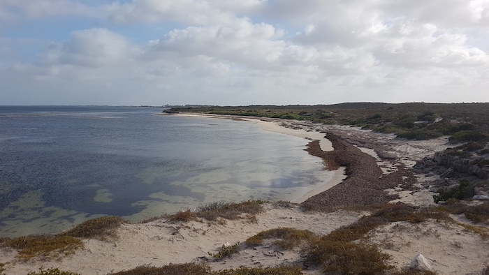 Greg’s Colorado on the cliff top track three kilometres south of Leeman.