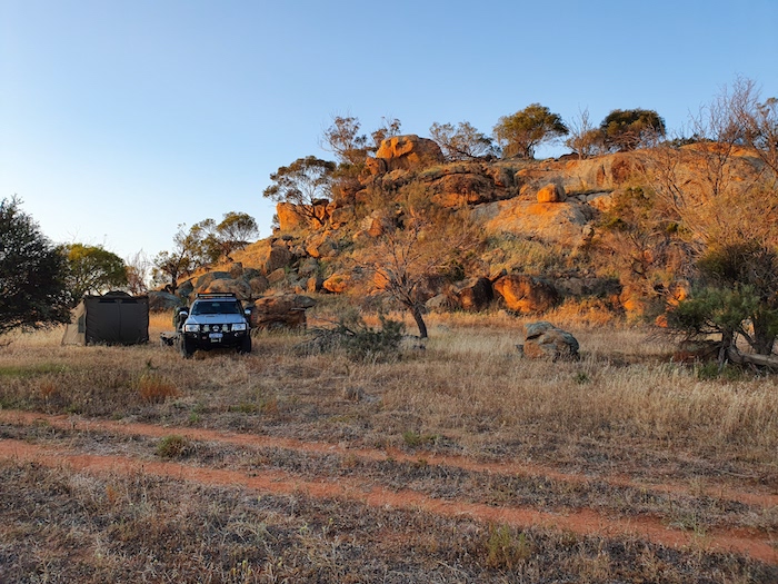 Aaron’s camp at Mindebooka.
