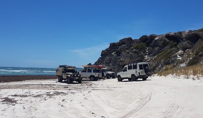 The northern end of Wedge Island beach.