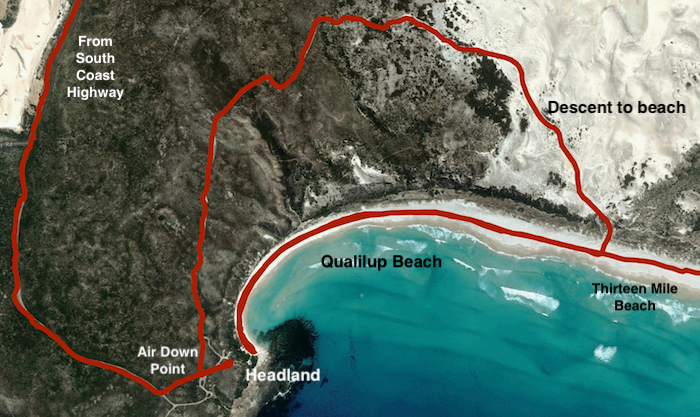 ACCESS TO THIRTEEN MILE BEACH