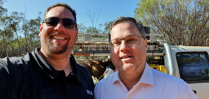 Mushy and Aaron at Yerdanie.