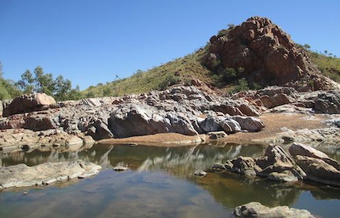 The jasper bar that was the source of the name for Marble Bar. Photo by Kim Epton.
